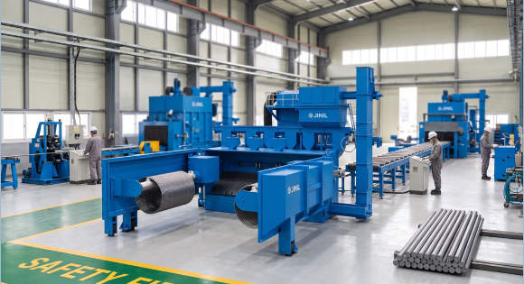Shot Blasting Machines for Coiled Wire, Continuous Wire & Single Bars